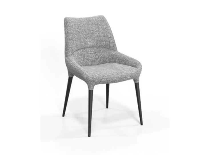 Stoel Shell Cocoon stof Chacha licht grijs Lievens