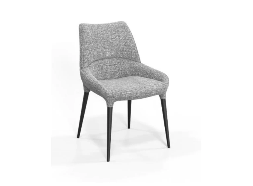 Stoel Shell Cocoon stof Chacha licht grijs Lievens