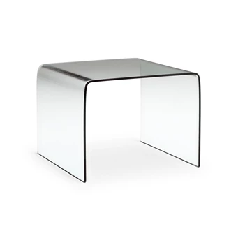 Bijzettafel Mercurio transparant glas T058VH1 Natuzzi Italia