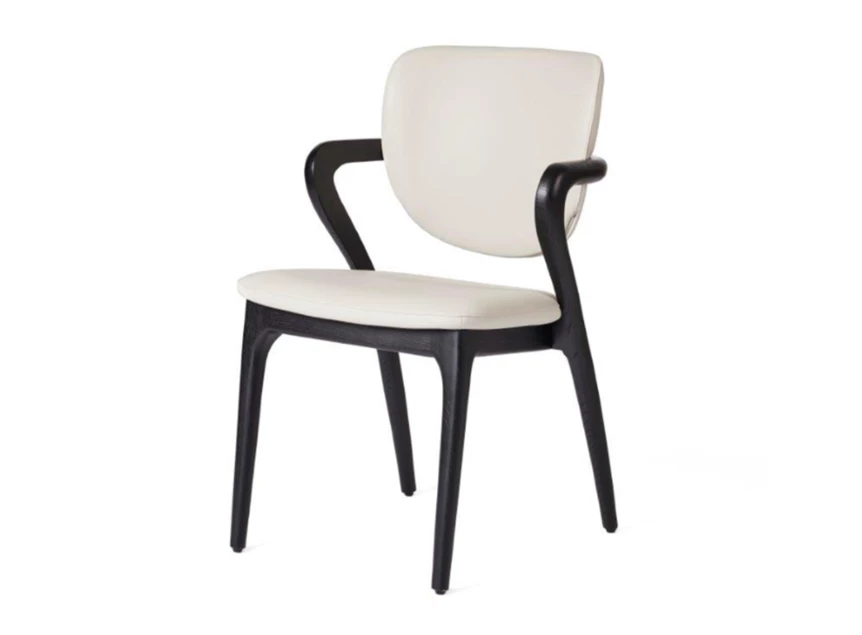 Armstoel Vogue Tempest kunstleder light grey frame black Lievens