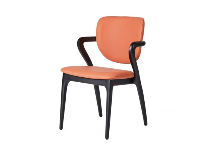 Armstoel Vogue Tempest kunstleder brick frame black Lievens