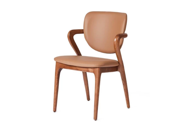 Armstoel Vogue Tempest kunstleder brown frame brown Lievens