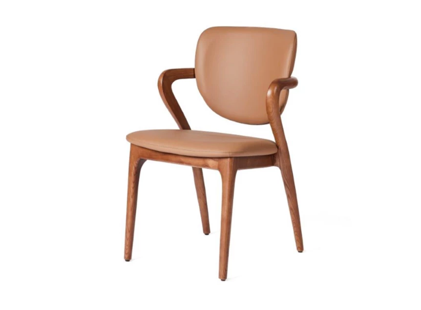 Armstoel Vogue Tempest kunstleder brown frame brown Lievens