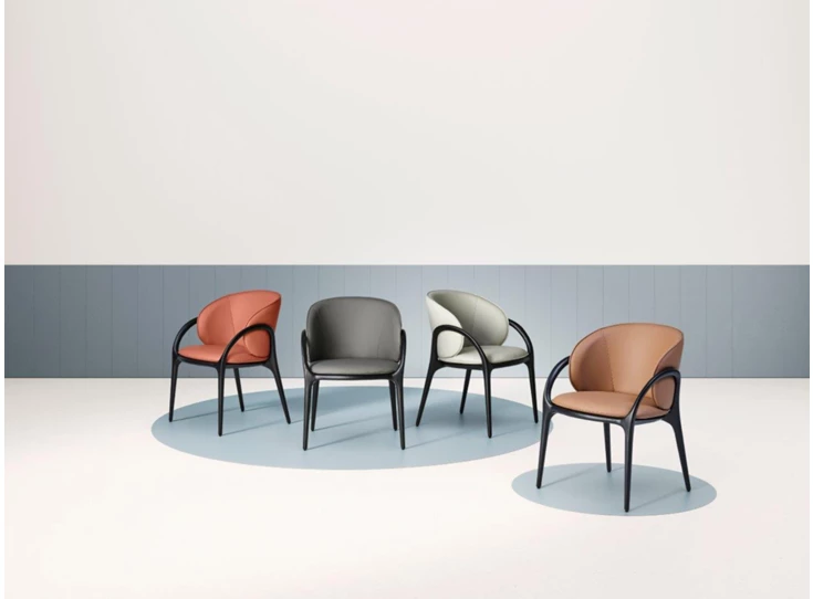 Collectie Armstoel Loop Vision kunstleder frame black Lievens