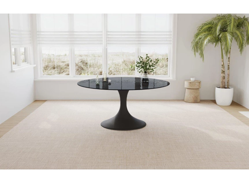 Sfeerfoto Tafel Droplet Calise waterdrop zwart glas Lievens