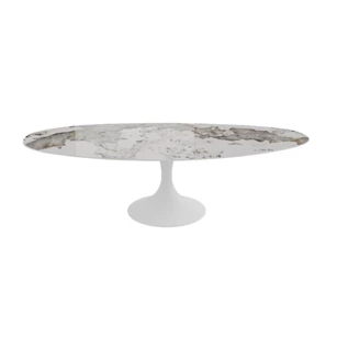 Eettafel Droplet Calise organisch onregelmatig keramiek Elysium Brown Lievens