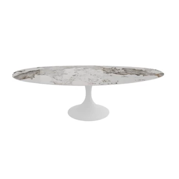 Eettafel Droplet Calise organisch onregelmatig keramiek Elysium Brown Lievens