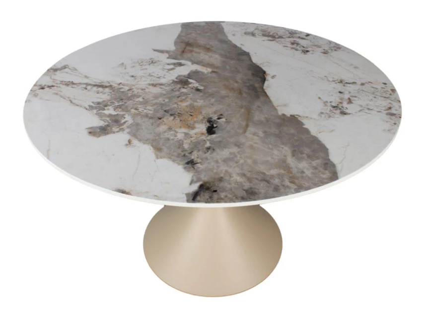 Bovenkant Eettafel Zuli Caily keramiek Elysium Brown Lievens