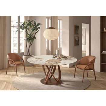 Eettafel Symphony Solara keramiek Elysium Brown Lievens