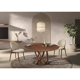 Eettafel Symphony Solara massief es bruin ash brown Lievens