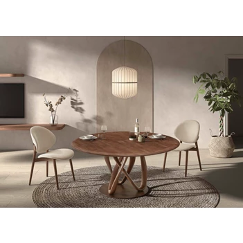 Eettafel Symphony Solara massief es bruin ash brown Lievens