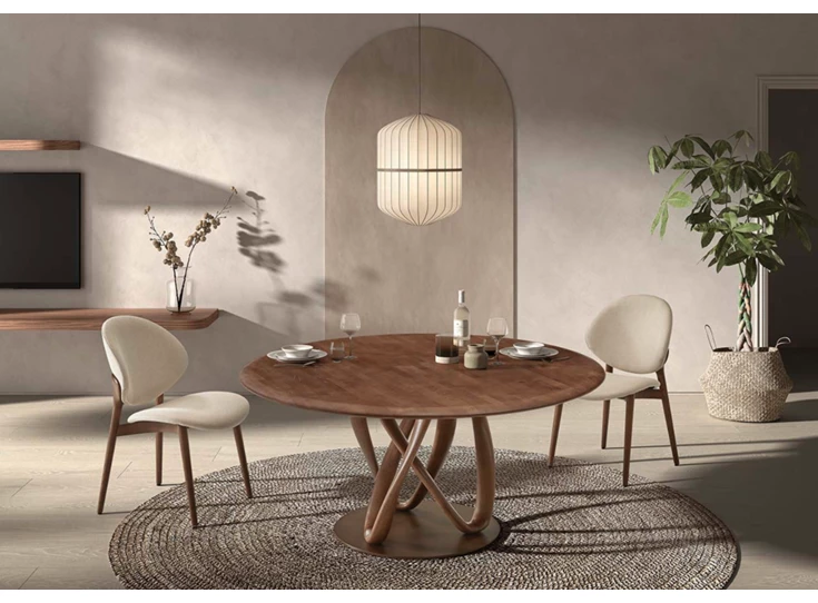 Eettafel Symphony Solara massief es bruin ash brown Lievens