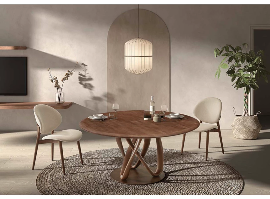 Eettafel Symphony Solara massief es bruin ash brown Lievens