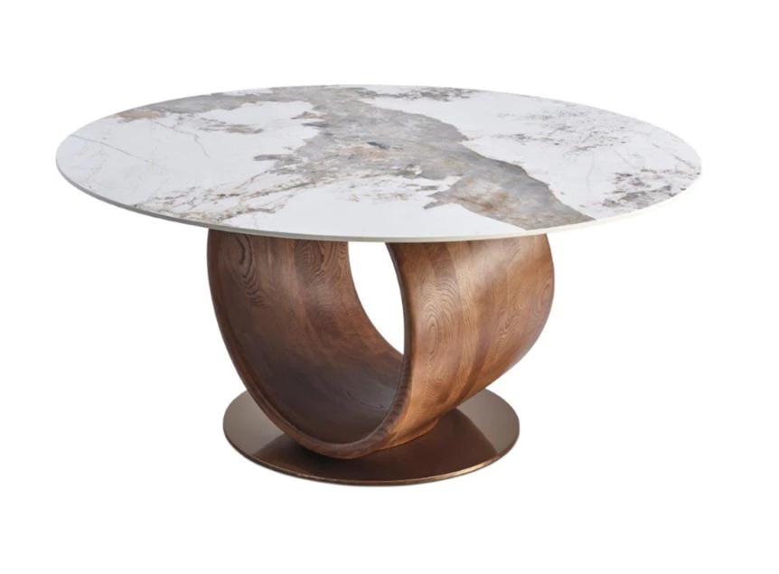 Eettafel Stellar Boris keramiek Elysium Brown Lievens