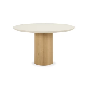 Eettafel Foster mortex lunar white 130 cm Vincent Sheppard