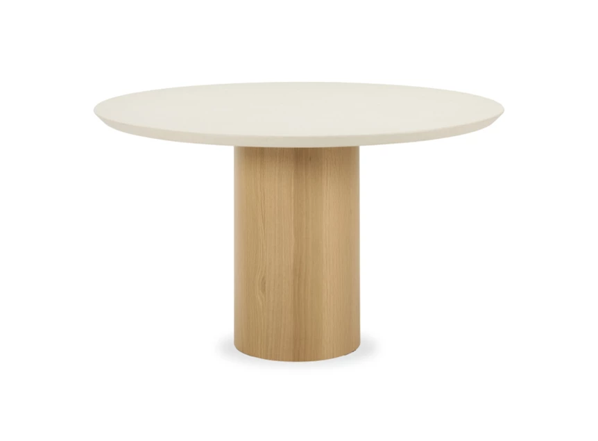 Eettafel Foster mortex lunar white 130 cm Vincent Sheppard