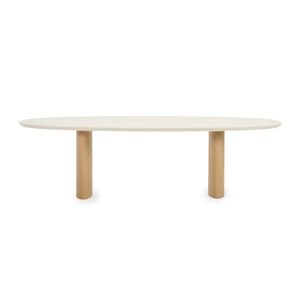 Eettafel Foster Ellipse mortex lunar white 300 cm Vincent Sheppard
