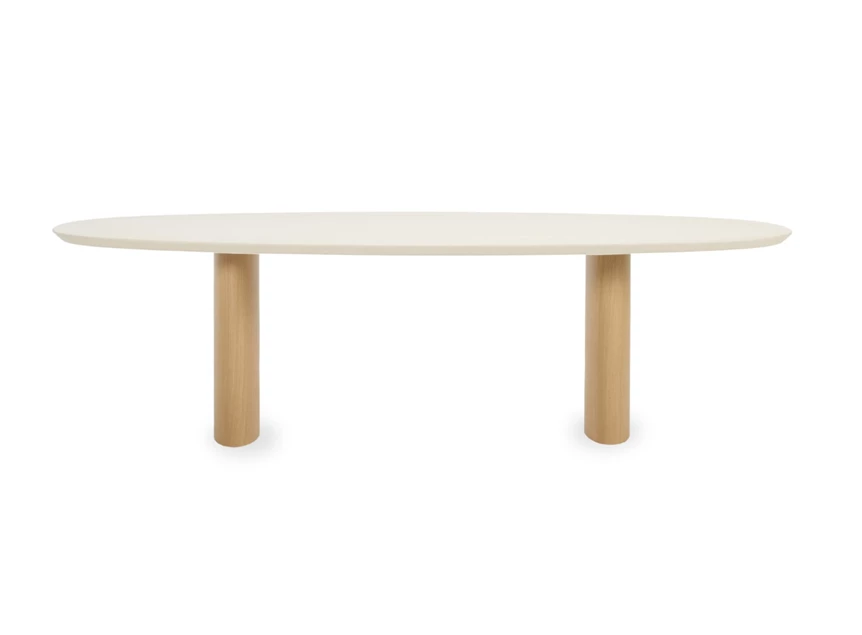 Eettafel Foster Ellipse mortex lunar white 300 cm Vincent Sheppard