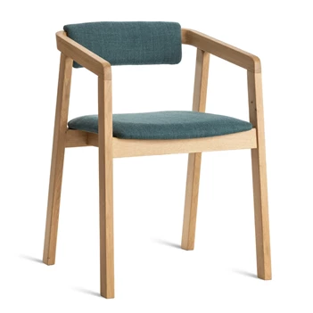 Armstoel Sillon massief eik stof Estetica Home