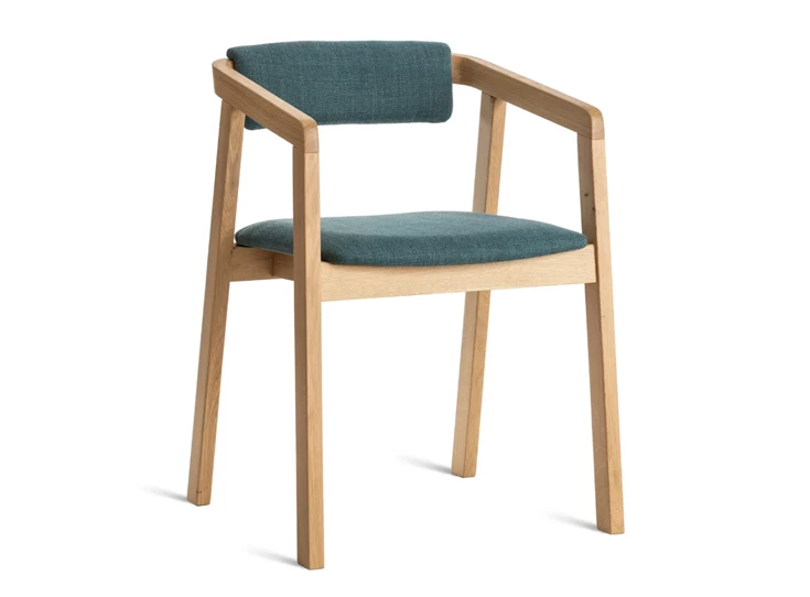 Armstoel Sillon massief eik stof Estetica Home