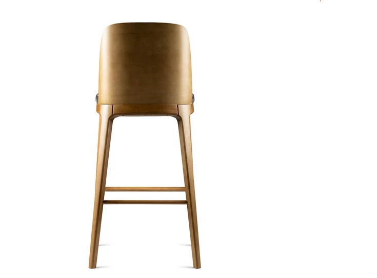 Achterkant Barstoel Numo hout stof velvet Estetica Home
