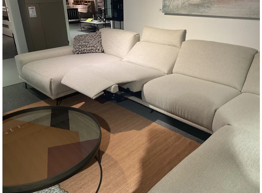 Elektrische relax Salon WK670 stof beige WK Wohnen