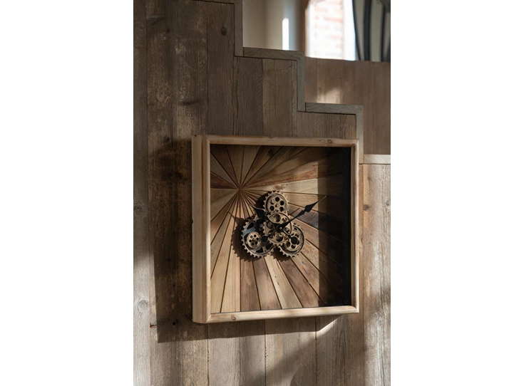 wandklok vierkant sfeerfoto