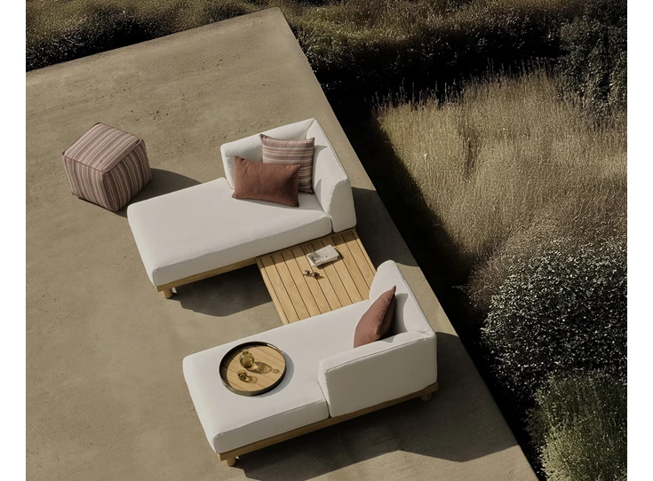 Sfeerfoto Dienblad Teak Core Outdoor Tray S Round 30002 Ethnicraft