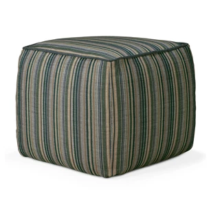 Poef Zahara Outdoor Pouf Blue Stripes 20182 Ethnicraft