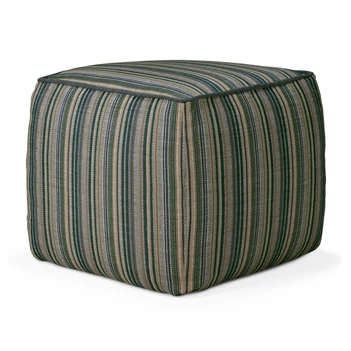 Poef Zahara Outdoor Pouf Blue Stripes 20182 Ethnicraft