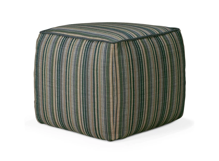 Poef Zahara Outdoor Pouf Blue Stripes 20182 Ethnicraft