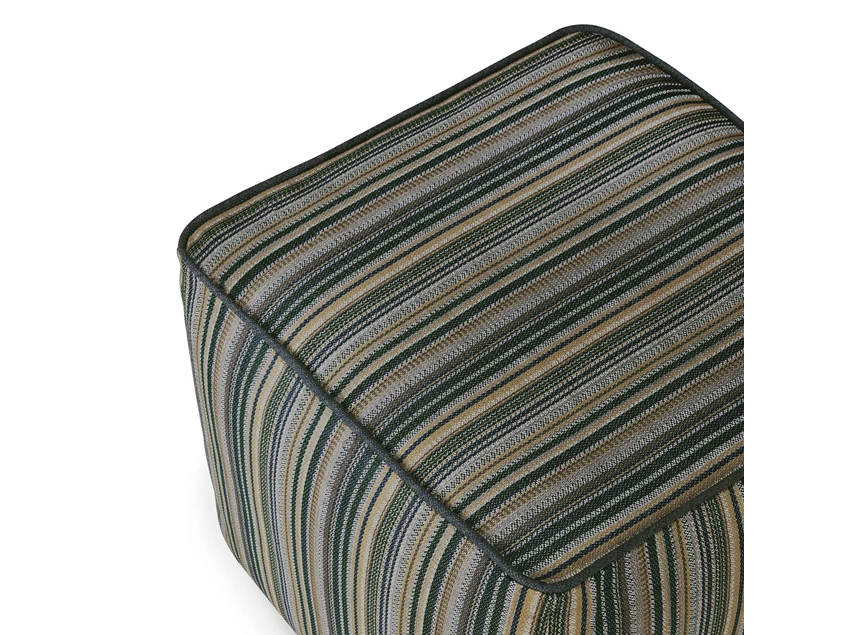 Bovenkant Poef Zahara Outdoor Pouf Blue Stripes 20182 Ethnicraft