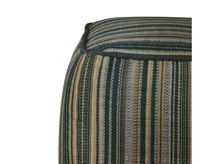 Zijkant Poef Zahara Outdoor Pouf Blue Stripes 20182 Ethnicraft