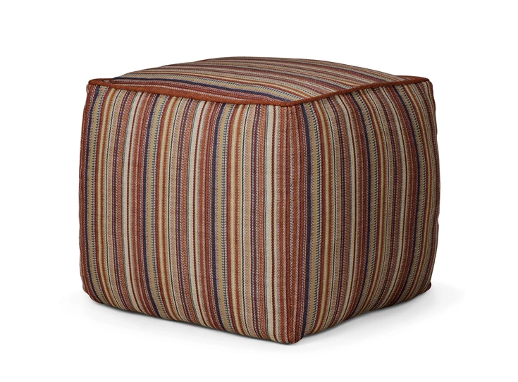 Poef Zahara Outdoor Pouf Terra Stripes 20181 Ethnicraft