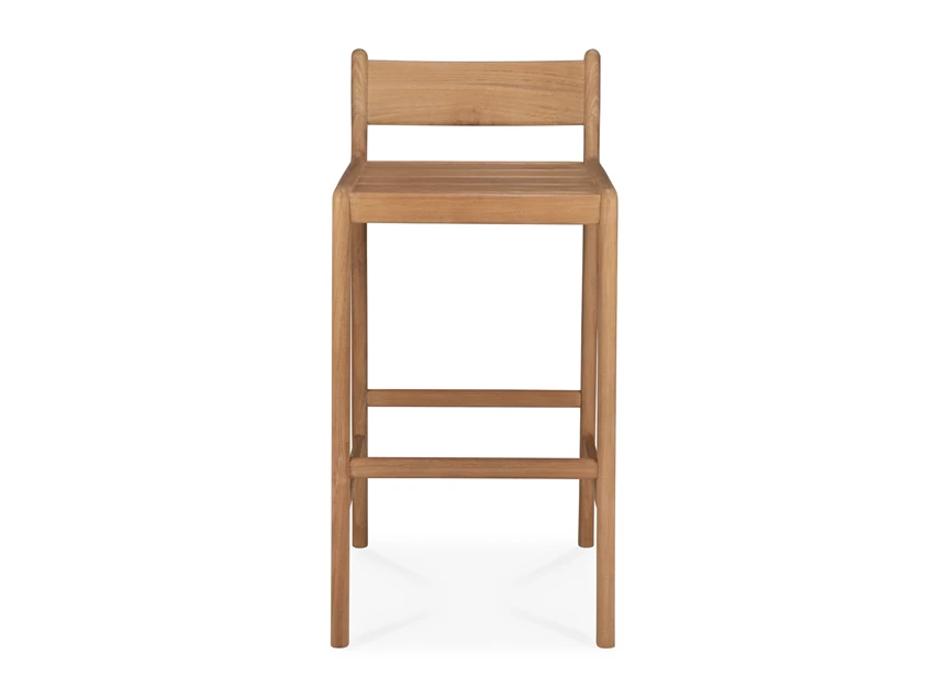 Front Barstoel Teak Jack Outdoor Bar Stool 10282 Ethnicraft