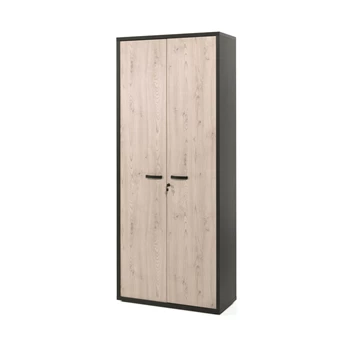 Neyt Bureaukast D Hoge dossierkast 2 deuren Capo Zwart/Kastanje