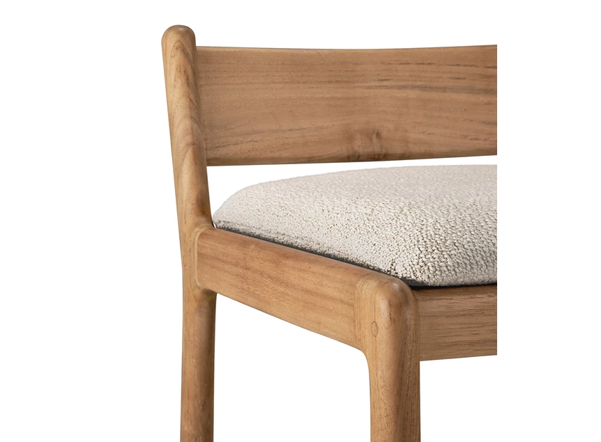 Frame Barstoel Teak Jack Outdoor Bar Stool Natural fabric 10425 Ethnicraft