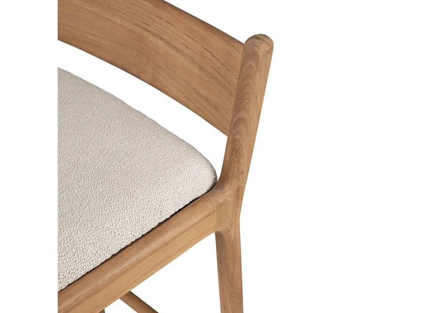 Bovenkant Barstoel Teak Jack Outdoor Bar Stool Natural fabric 10425 Ethnicraft