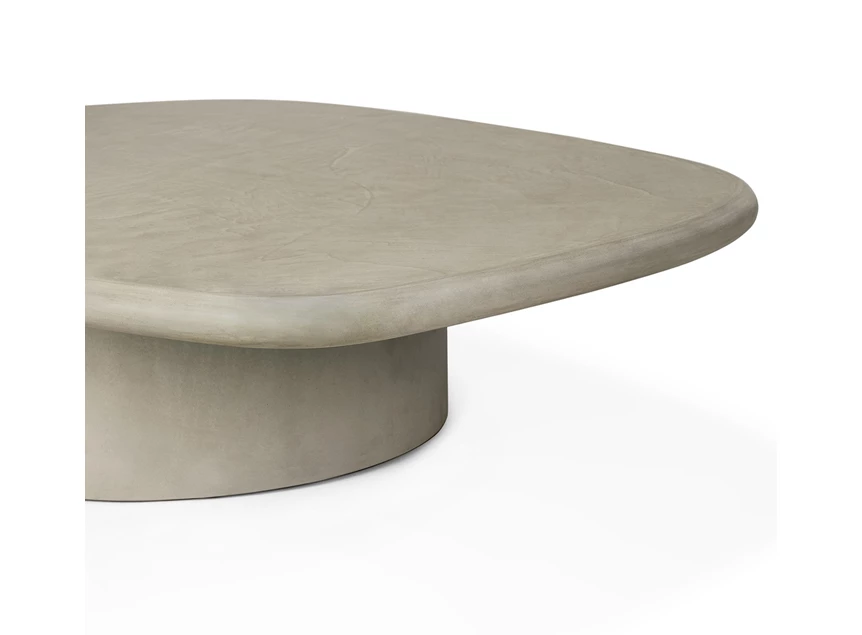 Bladrand Salontafel Elements Outdoor Coffee Table Pebble Concrete Light Grey 25076 Ethnicraft
