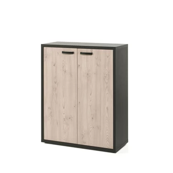 Neyt Capo A lage kast 2 deuren zwart/kastanje