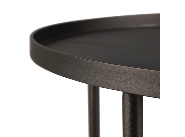 Rand Salontafel Outdoor Tray Coffee Table Set Round S/L Dark Bronze 30009 Ethnicraft