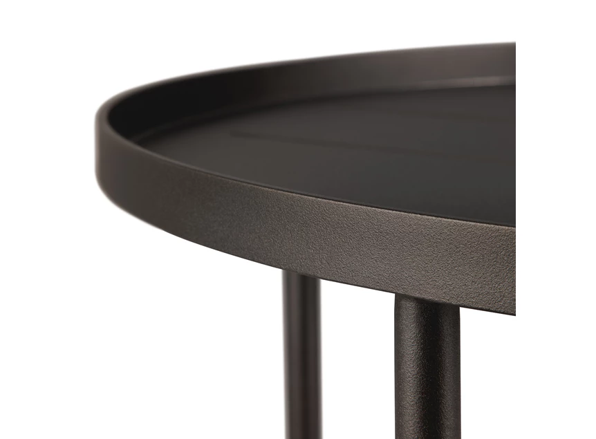 Rand Salontafel Outdoor Tray Coffee Table Set Round S/L Dark Bronze 30009 Ethnicraft