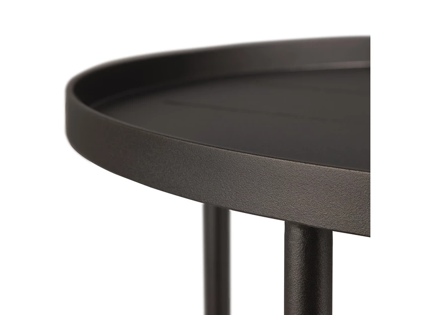 Rand Bijzettafel Outdoor Tray Side Table Round S Dark Bronze 30006 Ethnicraft