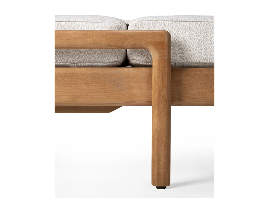 Frame Ligzetel Teak Jack Outdoor Adjustable Lounger Off White 10331 Ethnicraft