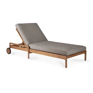 Ligzetel Teak Jack Outdoor Adjustable Lounger Mocha 10332 Ethnicraft