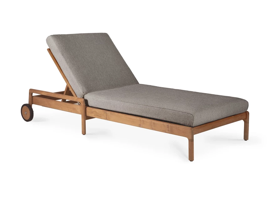 Ligzetel Teak Jack Outdoor Adjustable Lounger Mocha 10332 Ethnicraft