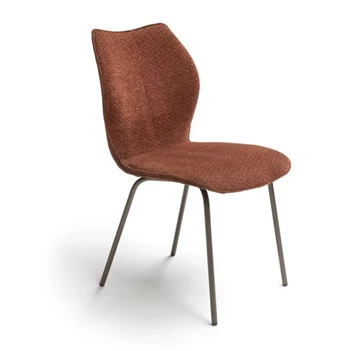 Stoel Kiq 4 poot stof terracotta Bree's New World