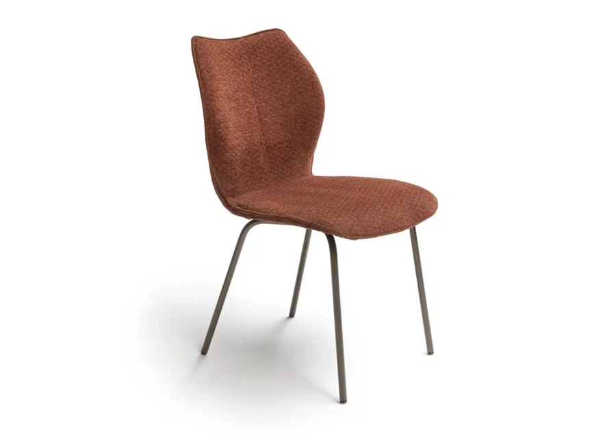 Stoel Kiq 4 poot stof terracotta Bree's New World
