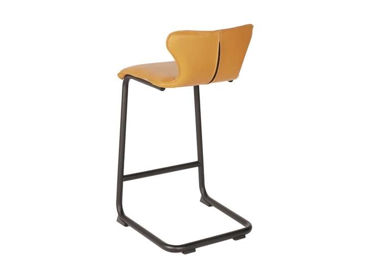 Achterkant Barstoel Luna Medium leder leem Bree's New World