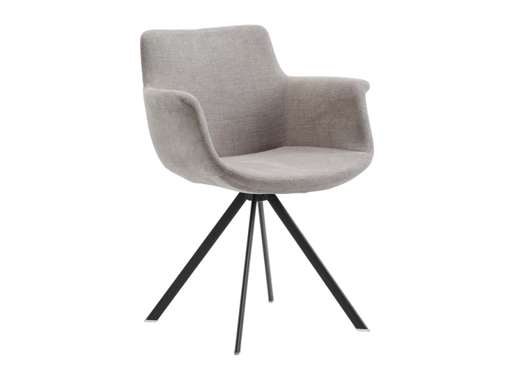 Armstoel Chagall Spinning Base stof Easy Care Stone Joli